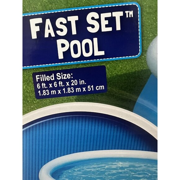 Bestway H2O Go! Fast Set‎ 6’ Inflatable Pool Easy Setup 20” 6 Foot - Picture 3 of 3